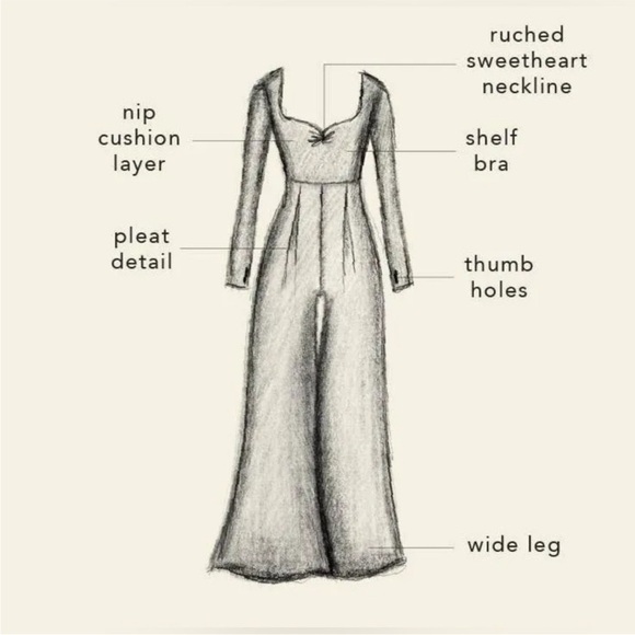 🆕Blogilates Women's Sweetheart Wide-Leg Jumpsuit Large - Picture 4 of 5